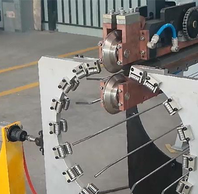 まっすぐな抵抗のシーム溶接機械60KVAを延ばす6m/Min