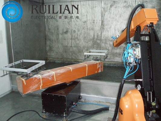 15KWは吹き付け塗装装置の人工的な自動二重場所のロボット噴霧ラインを